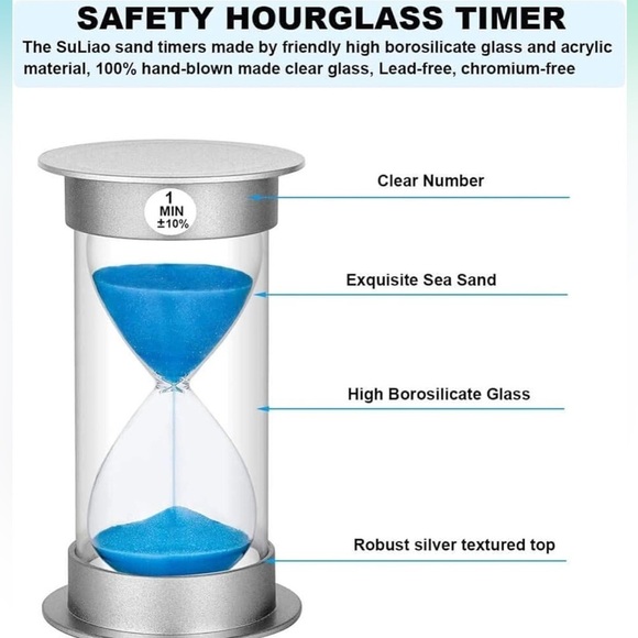 Sand Timer 10 Minute Hourglass Timer - Picture 2 of 4